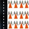 4E's Novelty Race Car Birthday Party Supplies - 38 Pc Set with Race Track Runner, 12 Traffic Cones, 24 Race Flags, Tape